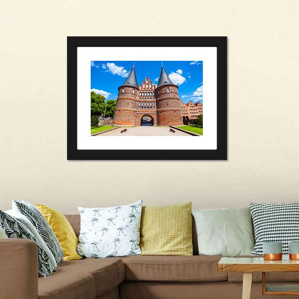 Holsten Gate Germany Canvas Wall Art-3 Horizontal-Gallery Wrap-25" x 16"-Tiaracle