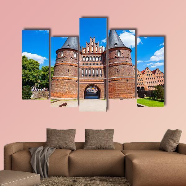 Holsten Gate Germany Canvas Wall Art-5 Pop-Gallery Wrap-47" x 32"-Tiaracle