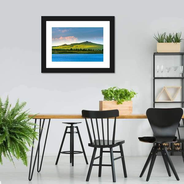 Hongsong Lake Scenery Canvas Wall Art-5 Horizontal-Gallery Wrap-22" x 12"-Tiaracle