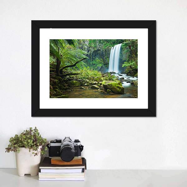 Hopetoun Falls Australia Canvas Wall Art-1 Piece-Framed Print-20" x 16"-Tiaracle