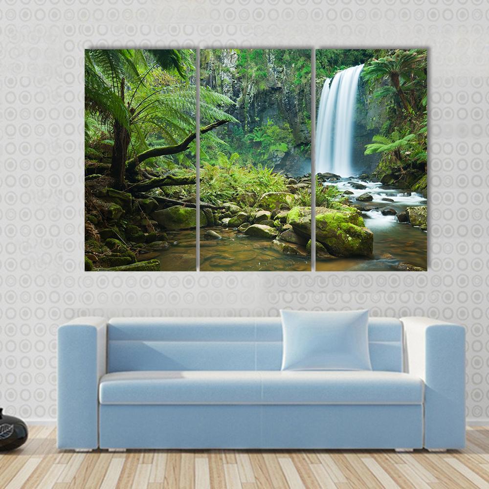 Hopetoun Falls Australia Canvas Wall Art-3 Horizontal-Gallery Wrap-37" x 24"-Tiaracle