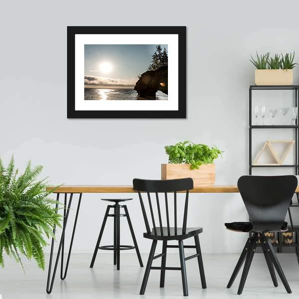 Hopewell Rocks Canada Canvas Wall Art-3 Horizontal-Gallery Wrap-25" x 16"-Tiaracle
