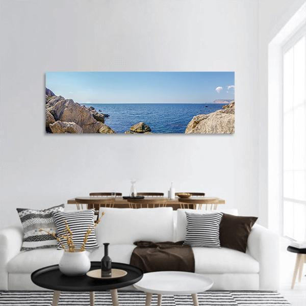 Horizon Island In Crimea Russia Panoramic Canvas Wall Art-1 Piece-36" x 12"-Tiaracle