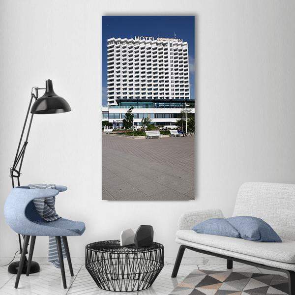 Hotel Neptune In Croatia Vertical Canvas Wall Art-1 Vertical-Gallery Wrap-12" x 24"-Tiaracle