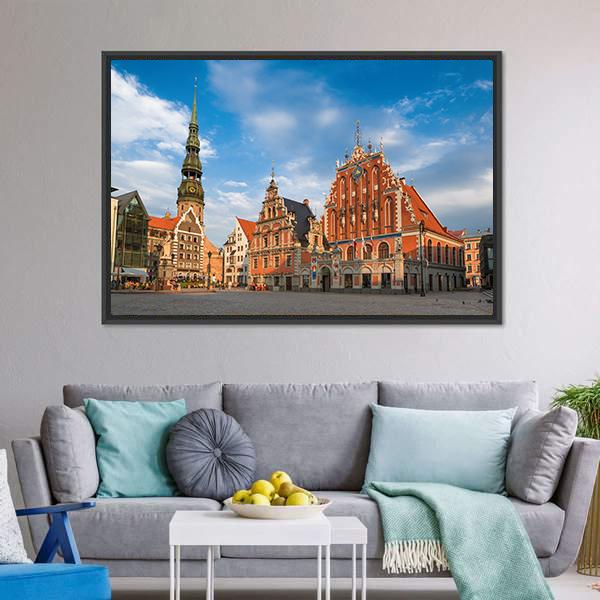 House Of The Blackheads Canvas Wall Art-3 Horizontal-Gallery Wrap-25" x 16"-Tiaracle