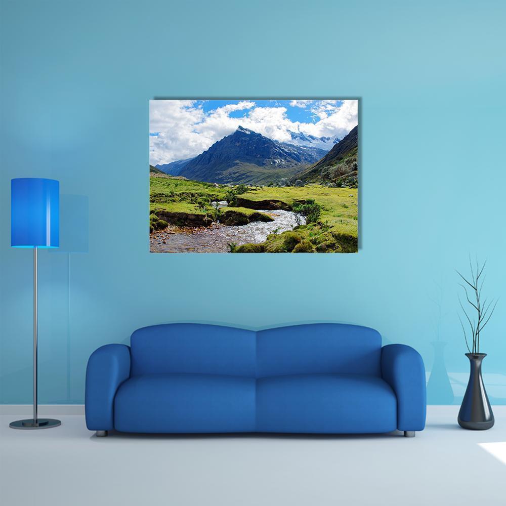 Huaraz Region In Peru Canvas Wall Art-1 Piece-Gallery Wrap-48" x 32"-Tiaracle