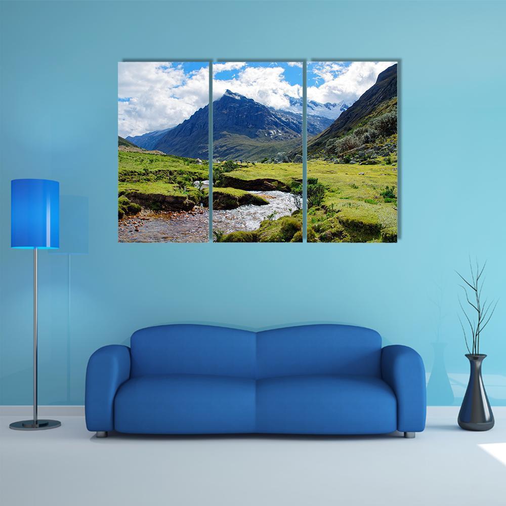 Huaraz Region In Peru Canvas Wall Art-3 Horizontal-Gallery Wrap-37" x 24"-Tiaracle