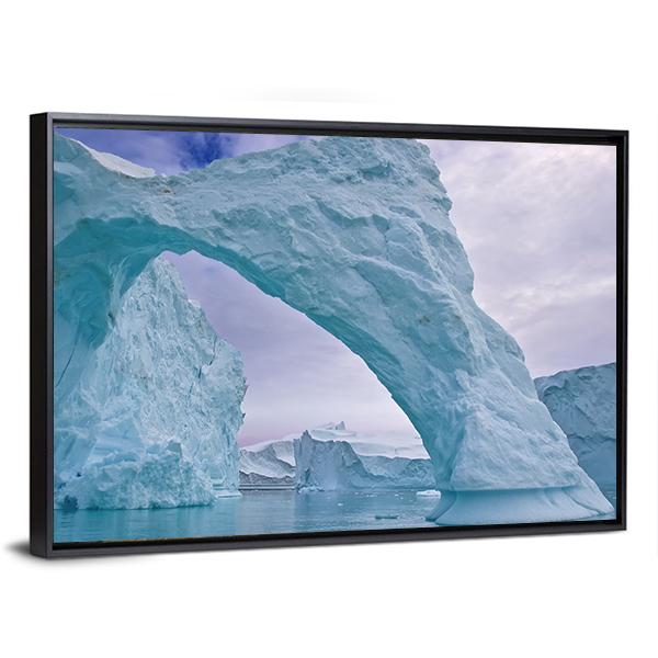 Ice Arch In Greenland Canvas Wall Art-3 Horizontal-Gallery Wrap-25" x 16"-Tiaracle