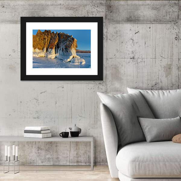 Ice Of Lake Baikal Canvas Wall Art-5 Horizontal-Gallery Wrap-22" x 12"-Tiaracle