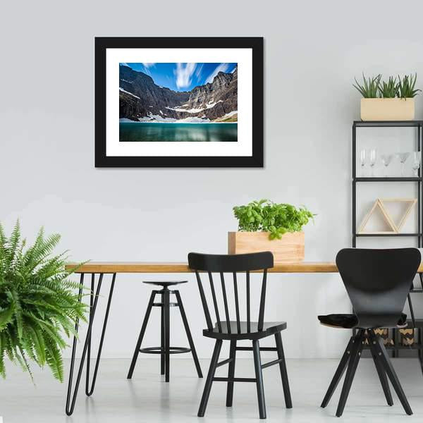 Iceberg Lake Canvas Wall Art-3 Horizontal-Gallery Wrap-25" x 16"-Tiaracle