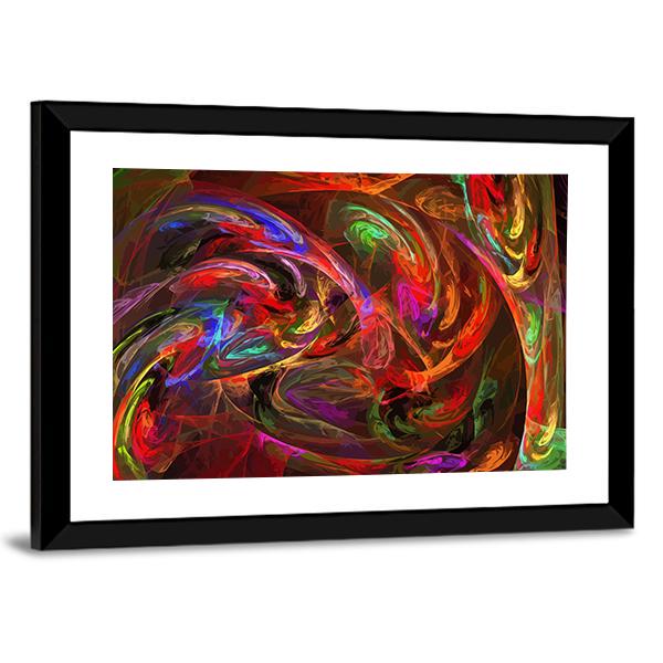 Illustration Of Digital Fractal Canvas Wall Art-3 Horizontal-Gallery Wrap-25" x 16"-Tiaracle