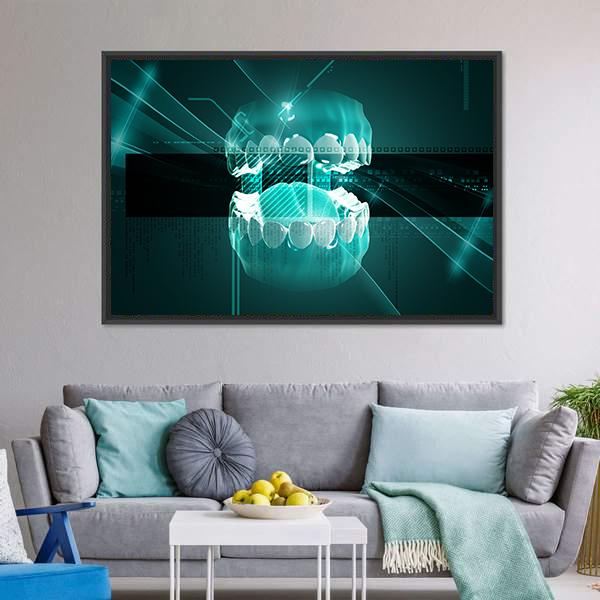 Illustration Of Mouth Canvas Wall Art-3 Horizontal-Gallery Wrap-25" x 16"-Tiaracle