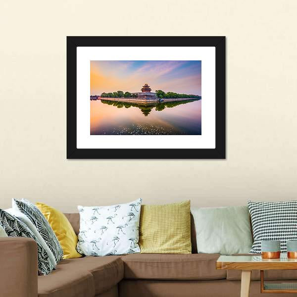 Imperial City North Gate Canvas Wall Art-1 Piece-Framed Print-20" x 16"-Tiaracle