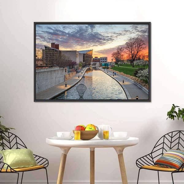 Indiana State Museum Canvas Wall Art-3 Horizontal-Gallery Wrap-25" x 16"-Tiaracle