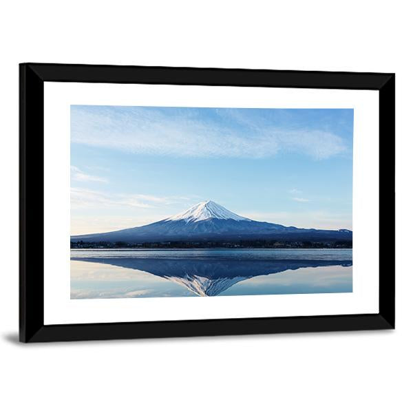 Inverted Image Of Mt Fuji Canvas Wall Art-3 Horizontal-Gallery Wrap-25" x 16"-Tiaracle