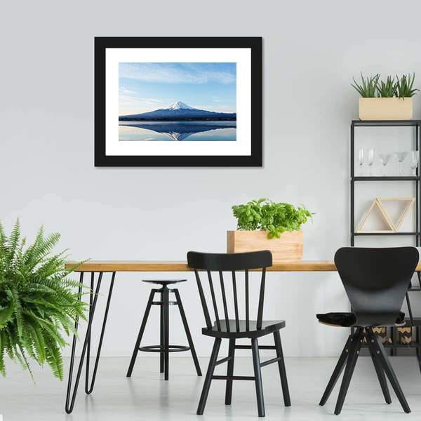 Inverted Image Of Mt Fuji Canvas Wall Art-3 Horizontal-Gallery Wrap-25" x 16"-Tiaracle