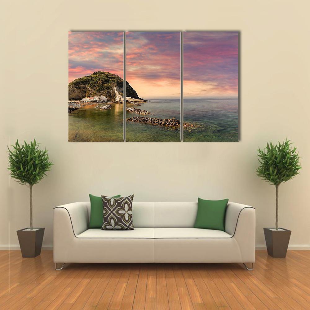 Ischia Island Italy Canvas Wall Art-3 Horizontal-Gallery Wrap-37" x 24"-Tiaracle