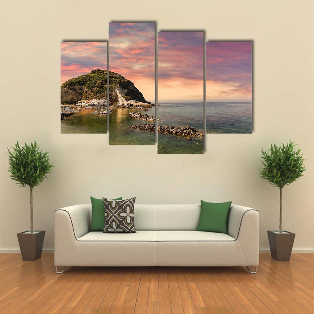 Ischia Island Italy Canvas Wall Art-4 Pop-Gallery Wrap-50" x 32"-Tiaracle