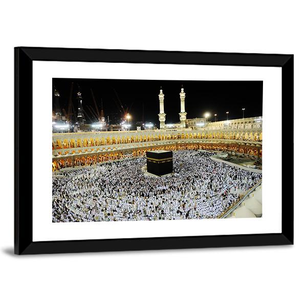 Islamic Holy Place Canvas Wall Art-3 Horizontal-Gallery Wrap-25" x 16"-Tiaracle