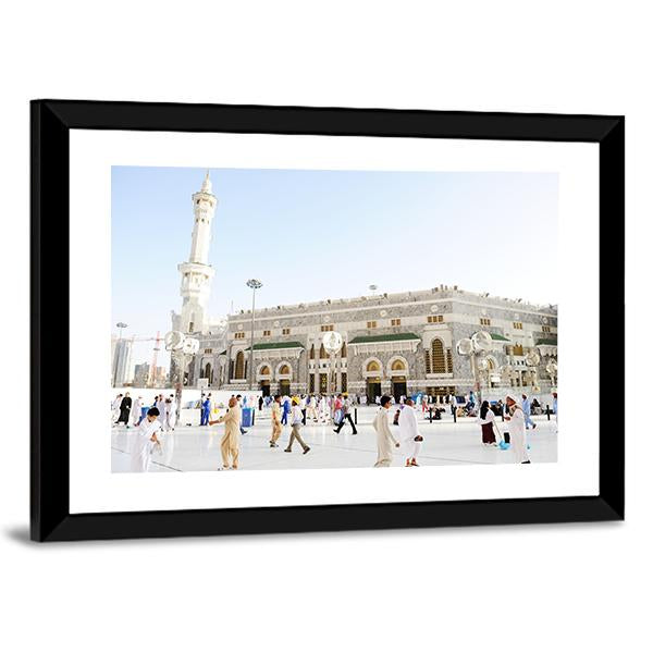 Islamic Holy Place Mecca Canvas Wall Art-5 Horizontal-Gallery Wrap-22" x 12"-Tiaracle