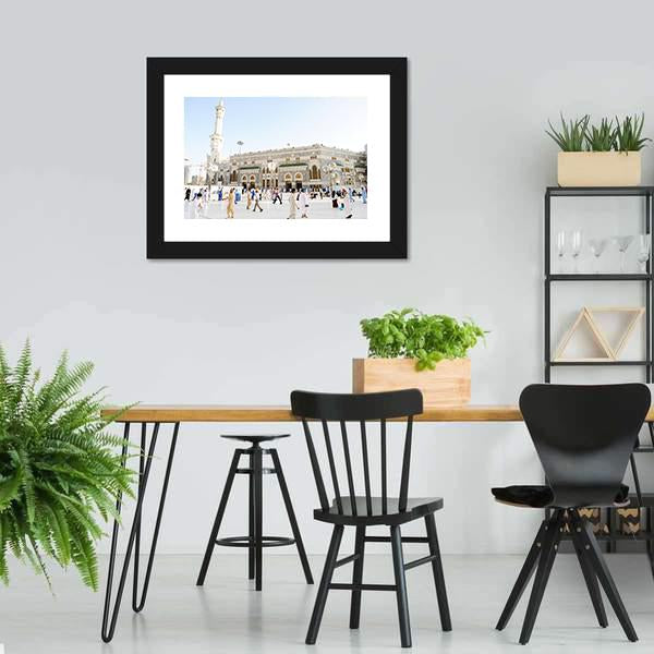 Islamic Holy Place Mecca Canvas Wall Art-5 Horizontal-Gallery Wrap-22" x 12"-Tiaracle