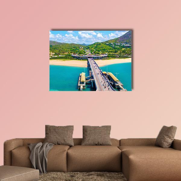 Island Of Sanya China Canvas Wall Art-1 Piece-Gallery Wrap-48" x 32"-Tiaracle