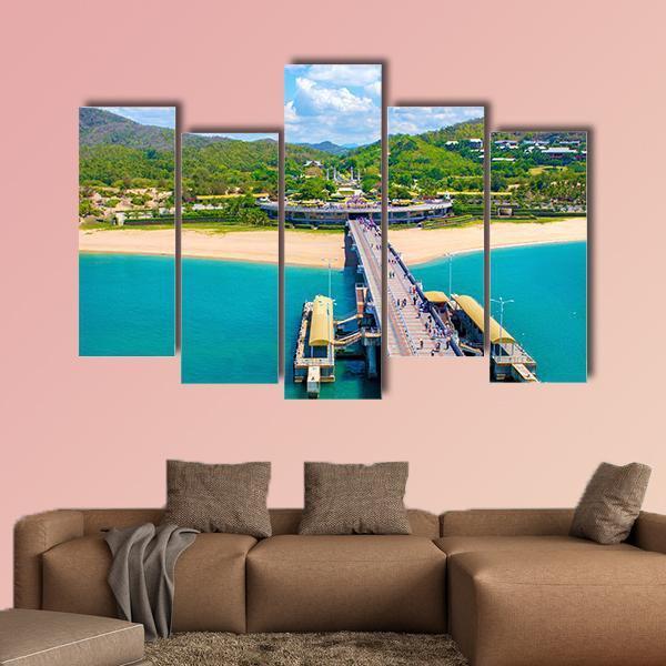 Island Of Sanya China Canvas Wall Art-5 Pop-Gallery Wrap-47" x 32"-Tiaracle