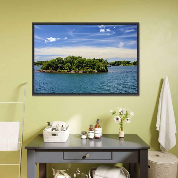 Islands In National Park Ontario Canada Canvas Wall Art-1 Piece-Floating Frame-24" x 16"-Tiaracle