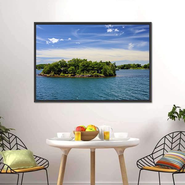 Islands In National Park Ontario Canada Canvas Wall Art-3 Horizontal-Gallery Wrap-25" x 16"-Tiaracle