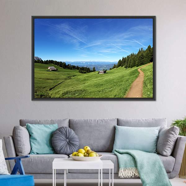 Italian Mountain In Tyrol Canvas Wall Art-3 Horizontal-Gallery Wrap-25" x 16"-Tiaracle