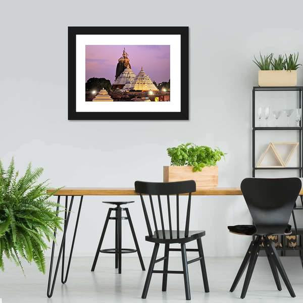 Jagannath Temple In India Canvas Wall Art-5 Horizontal-Gallery Wrap-22" x 12"-Tiaracle