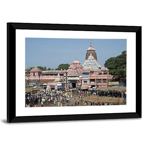 Jagannath Temple India Canvas Wall Art-5 Horizontal-Gallery Wrap-22" x 12"-Tiaracle