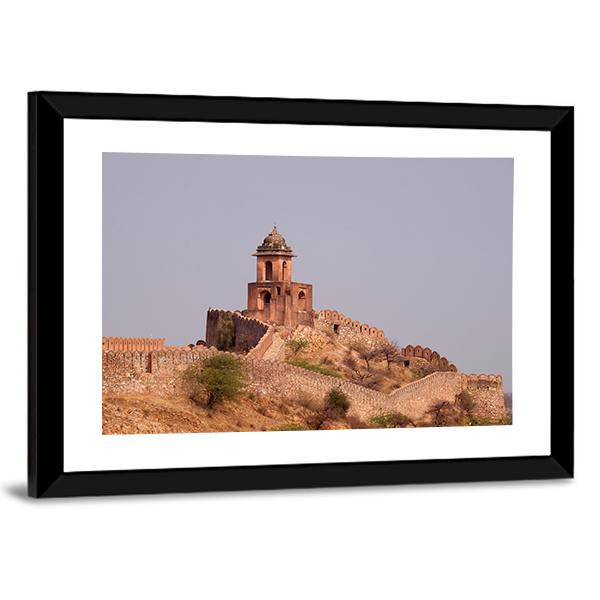 Jaigarh Fort Near Jaipur India Panoramic Canvas Wall Art-1 Piece-36" x 12"-Tiaracle