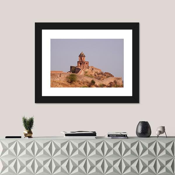 Jaigarh Fort Near Jaipur India Panoramic Canvas Wall Art-1 Piece-36" x 12"-Tiaracle