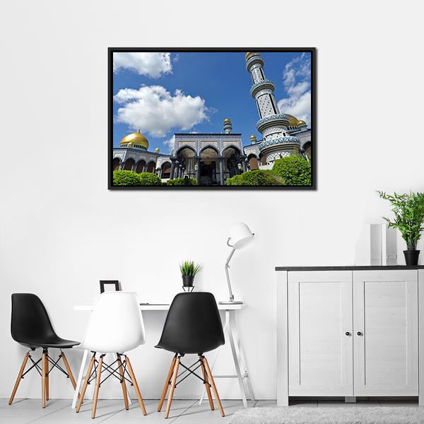 Jame Asr Mosque Canvas Wall Art-3 Horizontal-Gallery Wrap-25" x 16"-Tiaracle