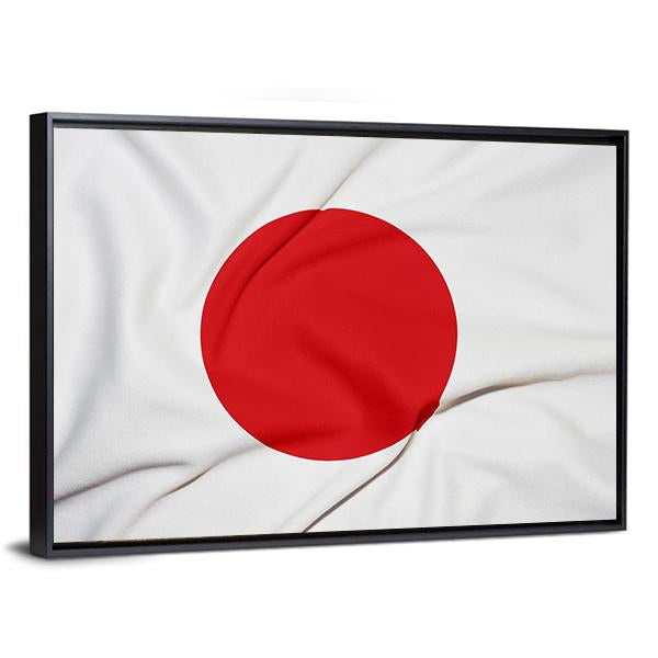 Japan Flag Canvas Wall Art-3 Horizontal-Gallery Wrap-25" x 16"-Tiaracle