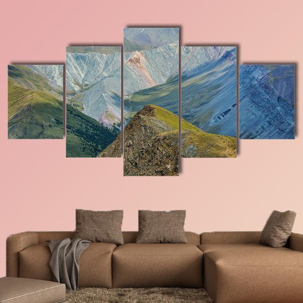 Karatyurek Pass Russia Canvas Wall Art-5 Star-Gallery Wrap-62" x 32"-Tiaracle