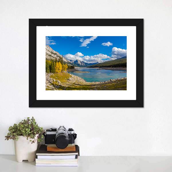 Jasper National Park Canada Panoramic Canvas Wall Art-1 Piece-36" x 12"-Tiaracle