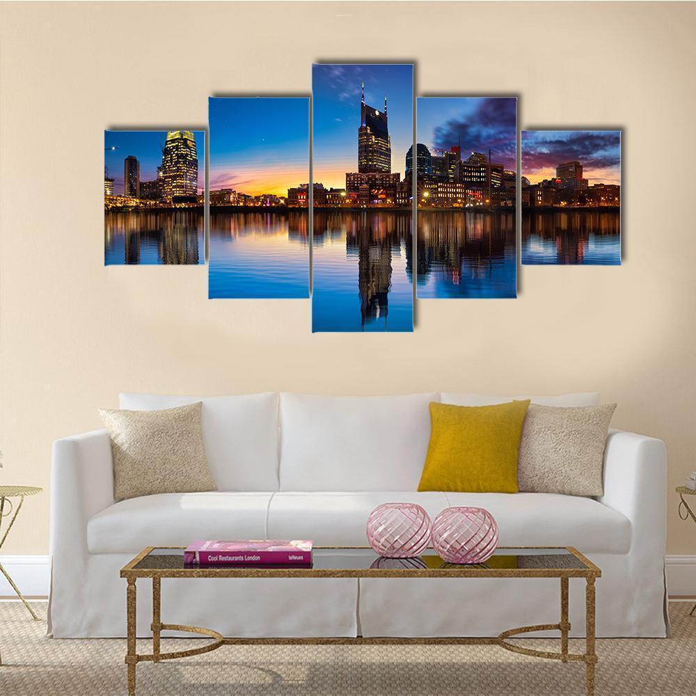 Jinji Lake In China Canvas Wall Art-5 Star-Gallery Wrap-62" x 32"-Tiaracle