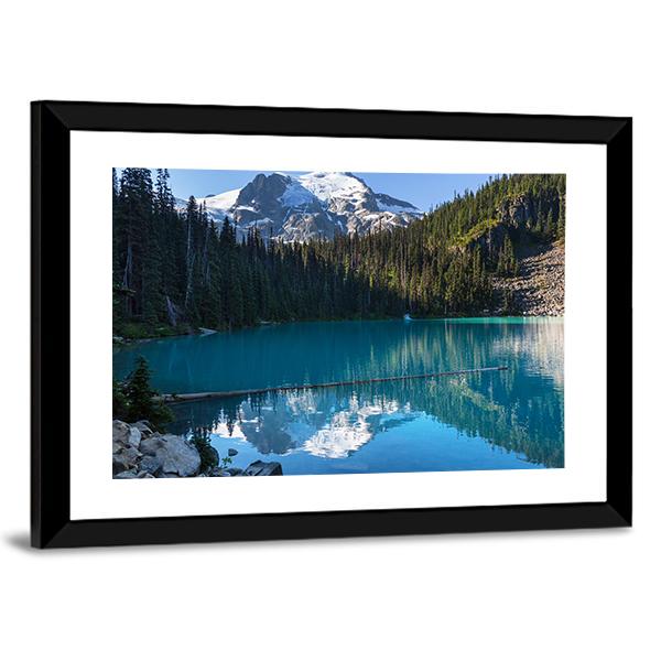 Joffre Lake Canada Canvas Wall Art-3 Horizontal-Gallery Wrap-25" x 16"-Tiaracle
