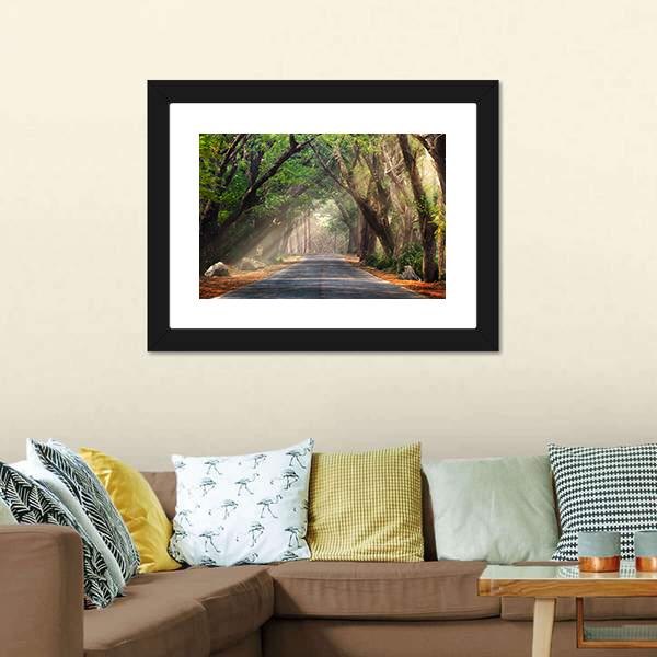 Journey Through Forest Canvas Wall Art-5 Horizontal-Gallery Wrap-22" x 12"-Tiaracle