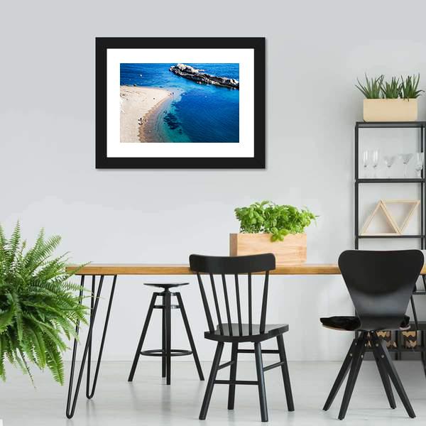 Jurassic Coast Of Dorset Canvas Wall Art-3 Horizontal-Gallery Wrap-25" x 16"-Tiaracle