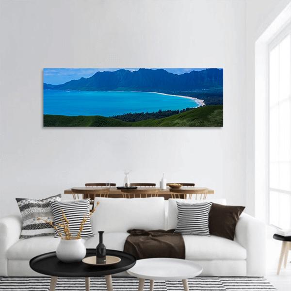 Kaiwa Ridge Trail Panoramic Canvas Wall Art-1 Piece-36" x 12"-Tiaracle