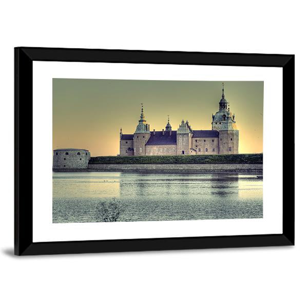 Kalmar Castle Sweden Canvas Wall Art-5 Horizontal-Gallery Wrap-22" x 12"-Tiaracle