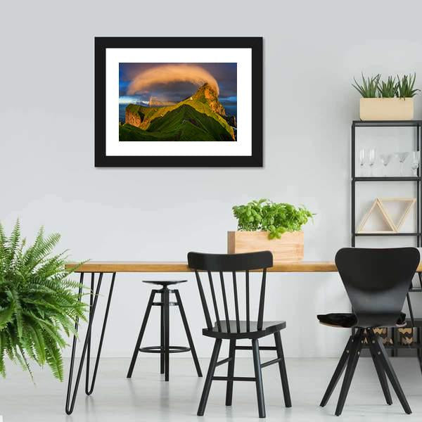 Kalsoy Island & Lighthouse Canvas Wall Art-3 Horizontal-Gallery Wrap-25" x 16"-Tiaracle