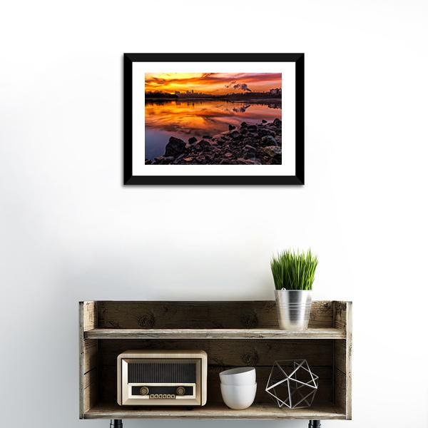 Kansas City Skyline Missouri Canvas Wall Art-5 Horizontal-Gallery Wrap-22" x 12"-Tiaracle