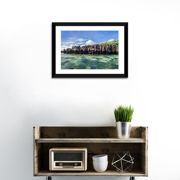 Karts In Emerald Sea Canvas Wall Art-3 Horizontal-Gallery Wrap-25" x 16"-Tiaracle
