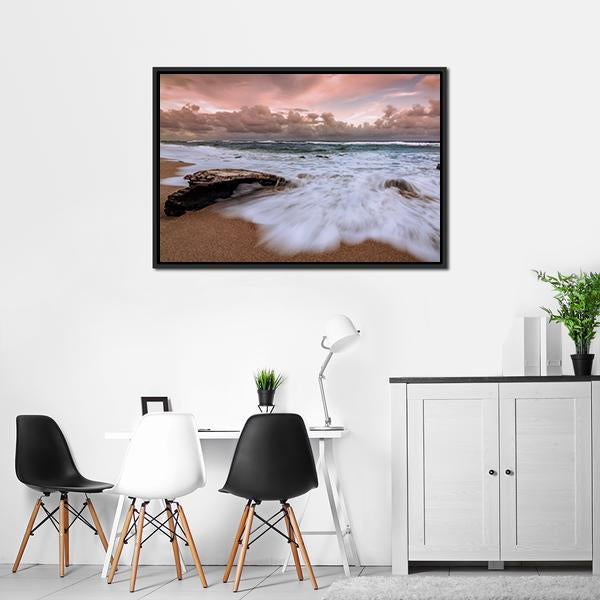 Kauai Hawaii Beach Canvas Wall Art-3 Horizontal-Gallery Wrap-25" x 16"-Tiaracle