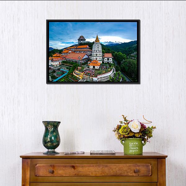 Kek Lok Si Temple Canvas Wall Art-5 Horizontal-Gallery Wrap-22" x 12"-Tiaracle