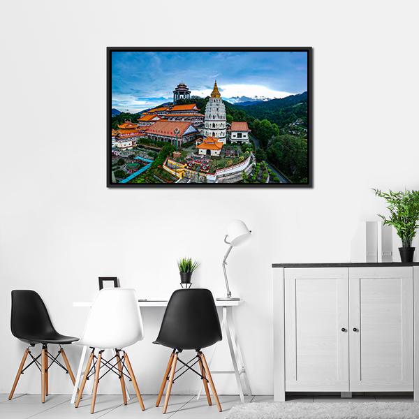 Kek Lok Si Temple Canvas Wall Art-5 Horizontal-Gallery Wrap-22" x 12"-Tiaracle